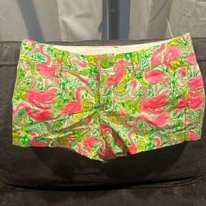 Lily Pulitzer Flamingo Shorts size 4
